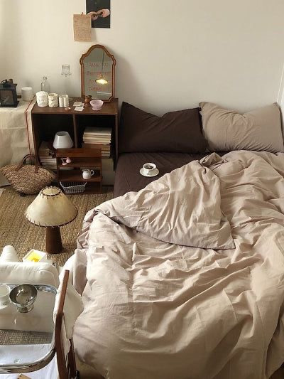 ست روتختی ساده کرم قهوه ای