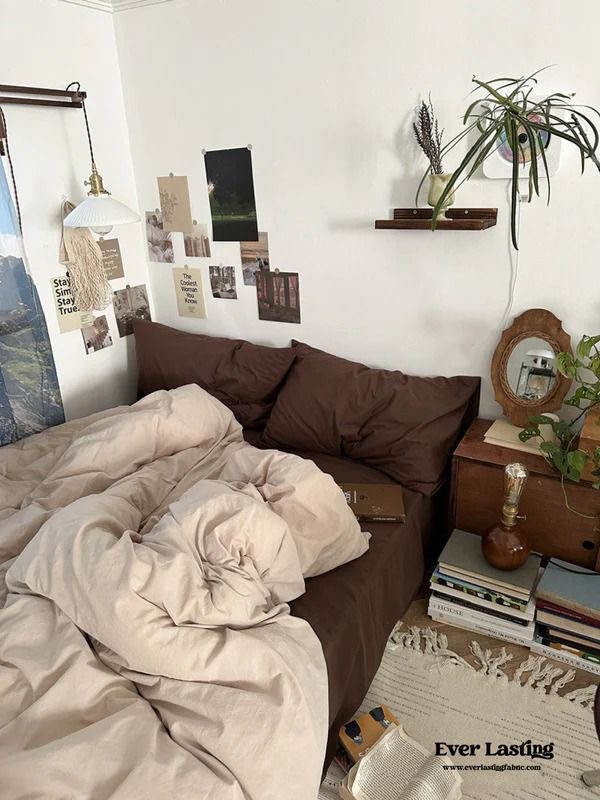 ست روتختی ساده کرم قهوه ای