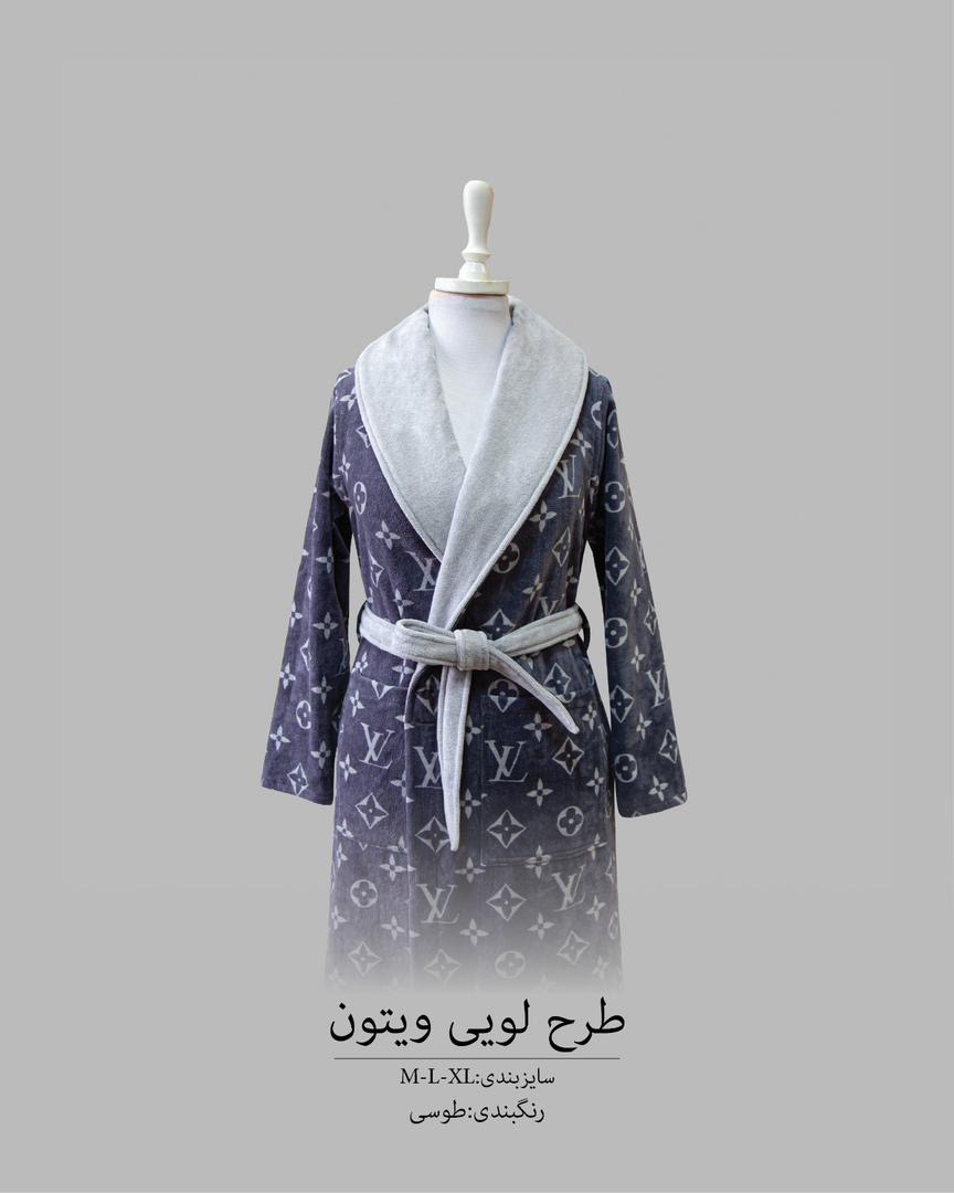 حوله تن پوش پالتویی لویی ویتون طوسی