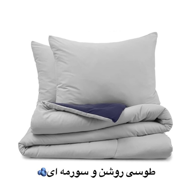 ست روتختی ساده دورویه رنگبندی