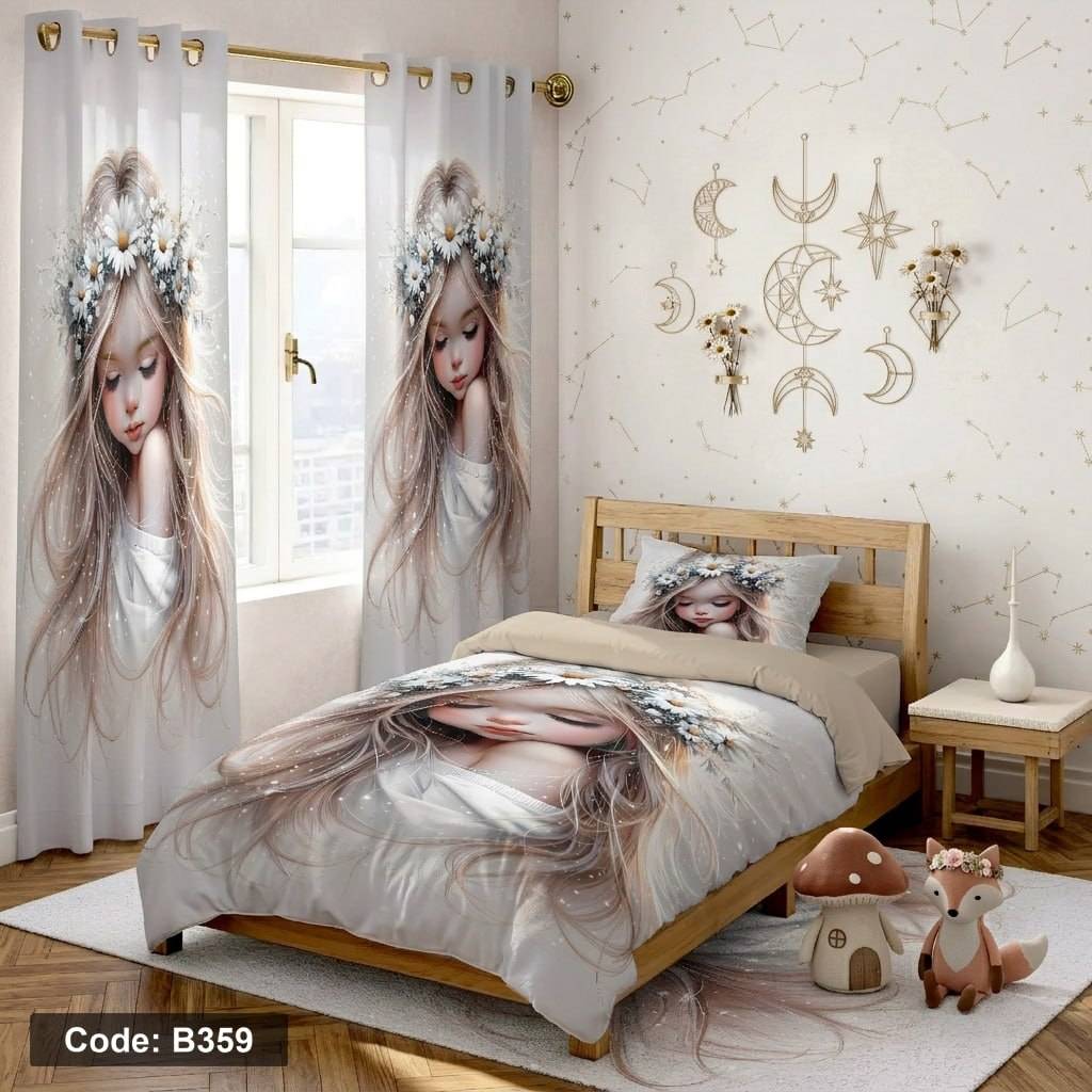 روتختی کودک نوجوان طرح دختر عروسکی فول سایزبندی